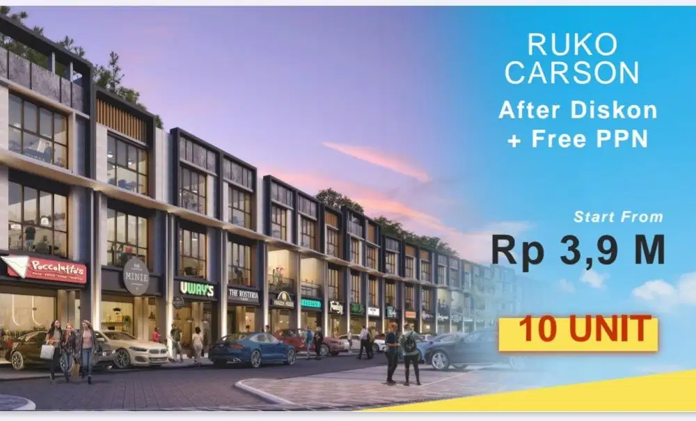 Ruko Carson 3 Lantai Ready Promo Expo Summarecon 2025   Gading Serpong