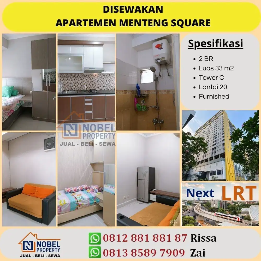 Apartemen Menteng Square Furnished 2BR Minimalas Lokasi Jakarta Pusat