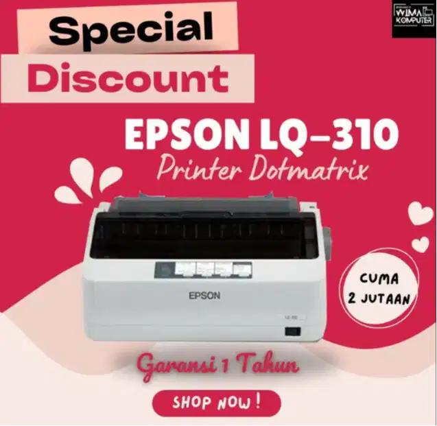PRINTER DMTRIX LQ-310 SET GARANSI SW-DN