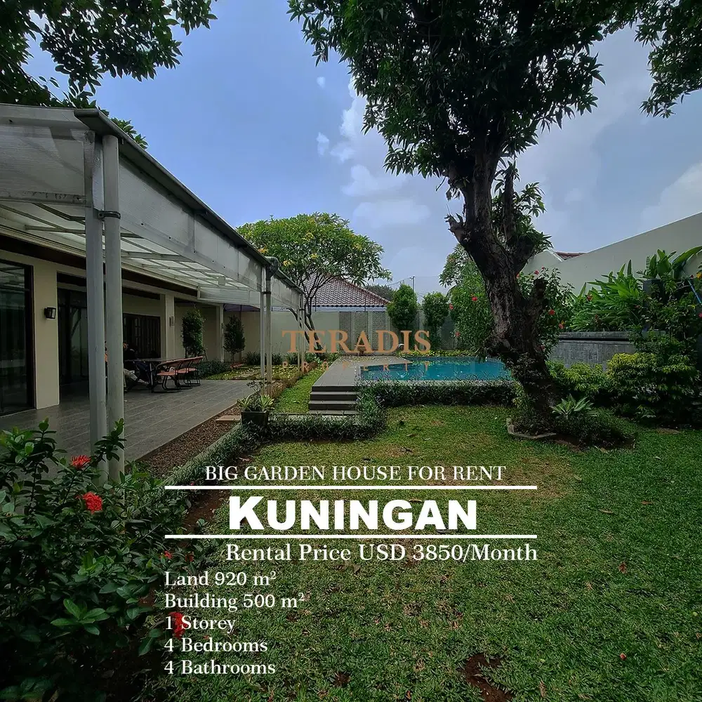 DISEWAKAN RUMAH LUAS DI BILANGAN KUNINGAN