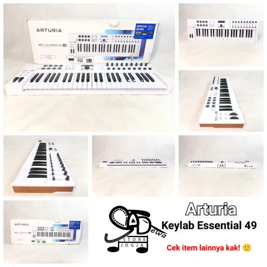 ARTURIA KEYLAB ESSENTIAL 49 MIDI CONTROLLER KEY LAB ESENTIAL mk2 mkii