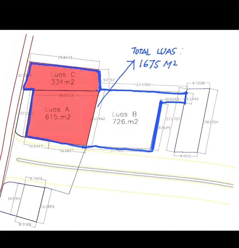 Kavling Komersil Boulevard dekat Metland Puri Green Lake