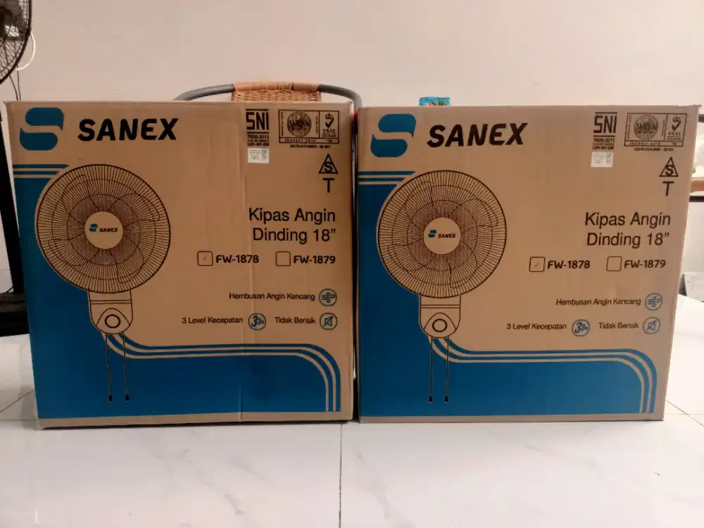 Kipas Angin Dinding SANEX 18 Inch FW-1878 Bagus Mulus