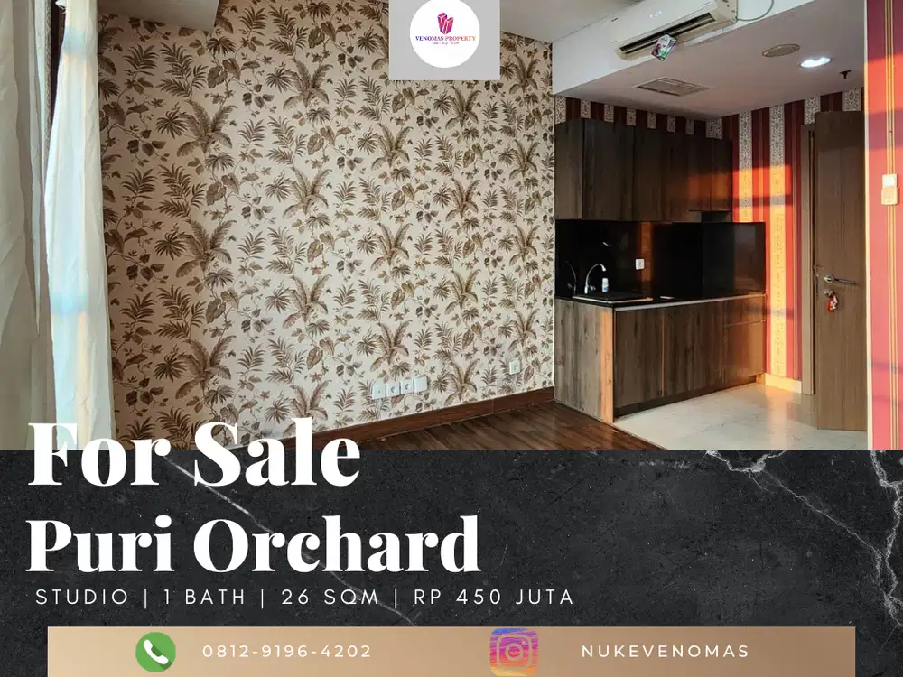 Dijual Apartement Puri Orchard Type Studio View City