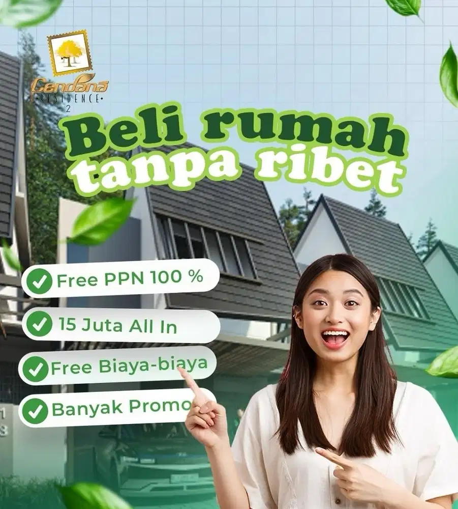 Dekat ke Toll Ciater BSD dan Dekat Stasiun Rawabuntu at Cendana Residence