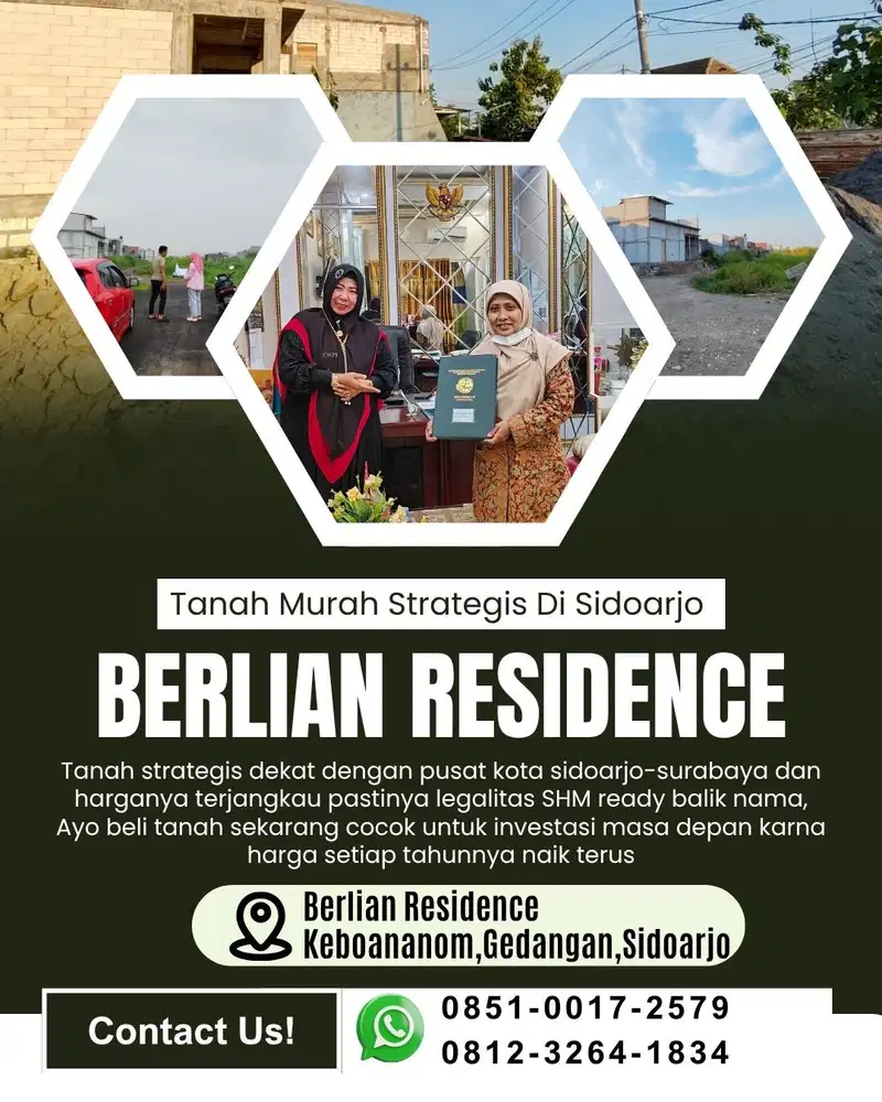 Tanah Strategis Siap Bangun Legal SHM Di Gedangan Sidoarjo