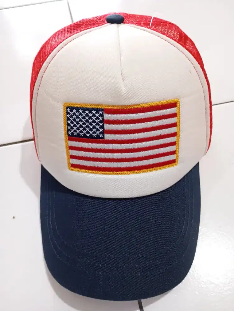 Topi 3 warna jaring ori