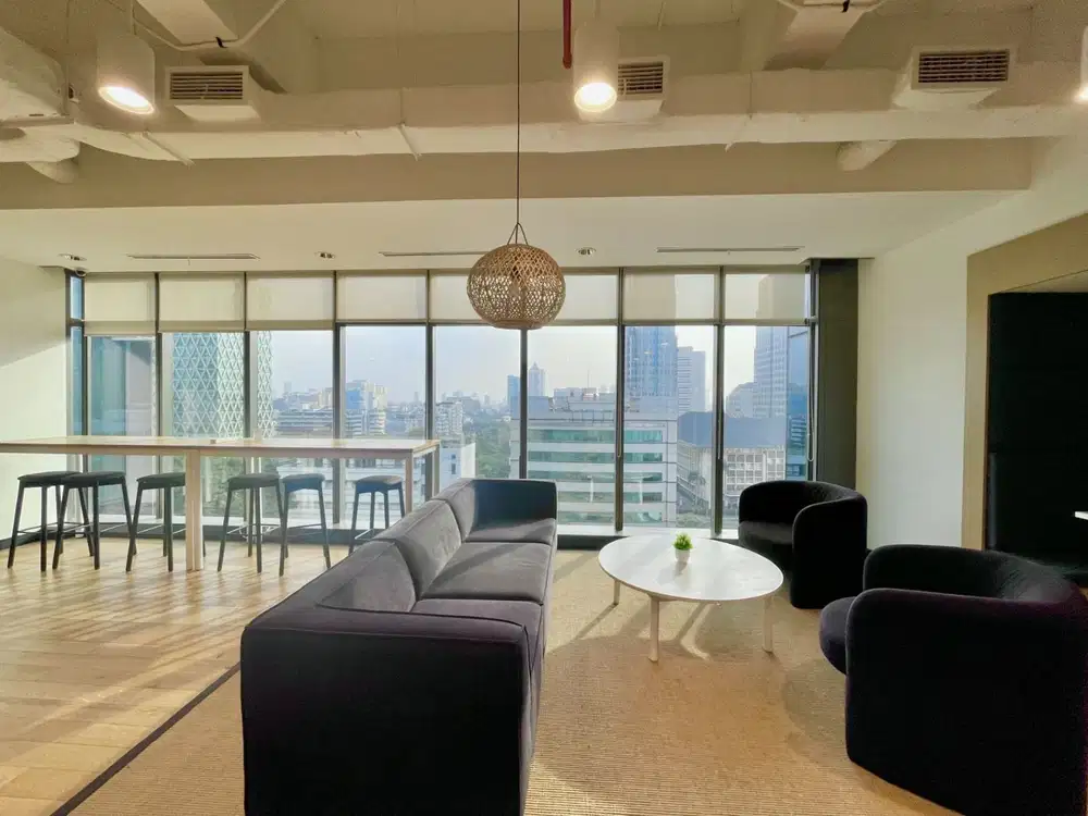 Disewakan Kantor 4 pax siap pakai di Kebon Sirih Jakarta Pusat,furnish