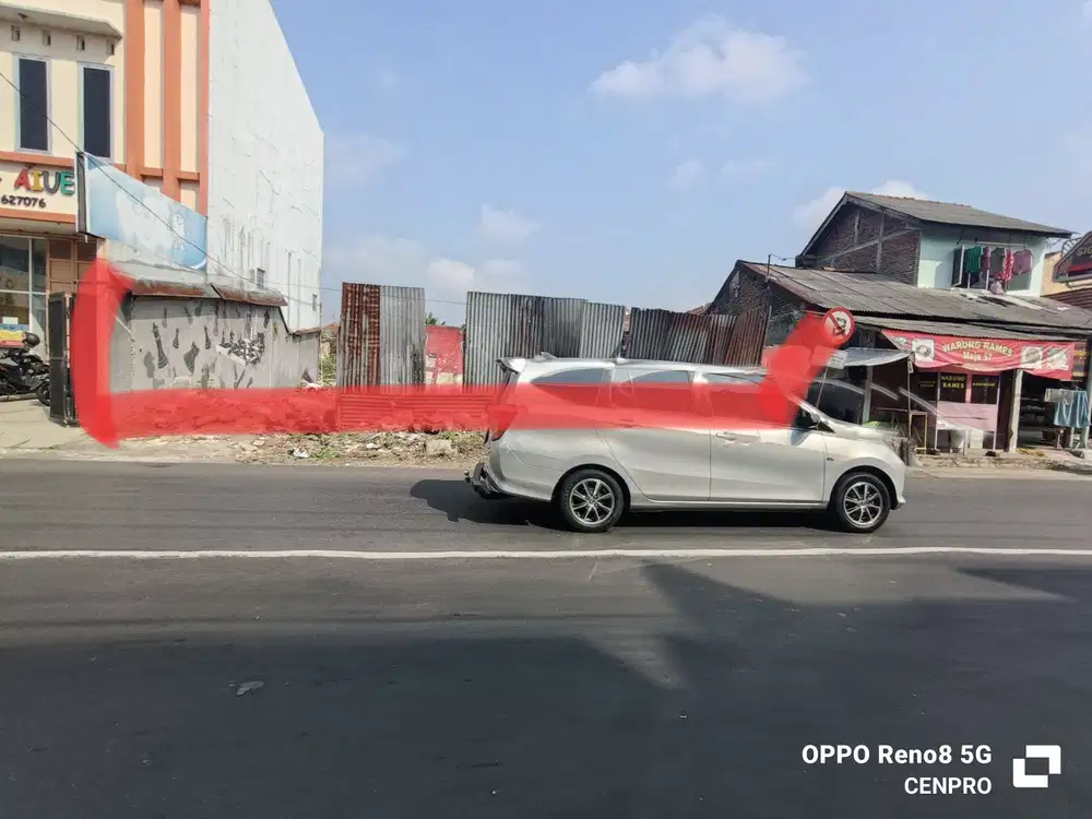 Dijual tanah kosong strategis dekat pasar Wage, dekat Jln Jensud Pwt