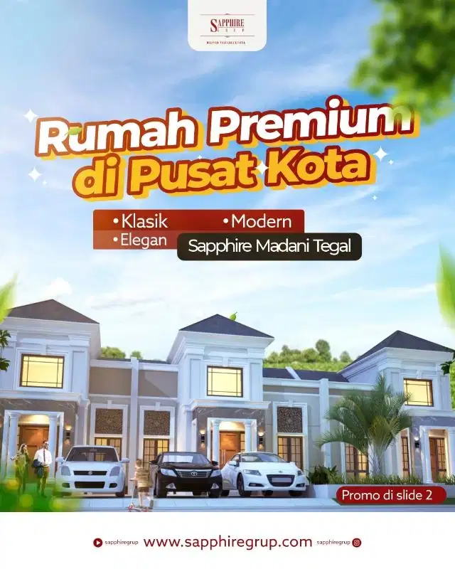 Rumah mewah  di pusat kota tegal