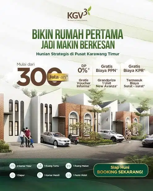 Dijual Hunian KGHV3 Karawang Timur