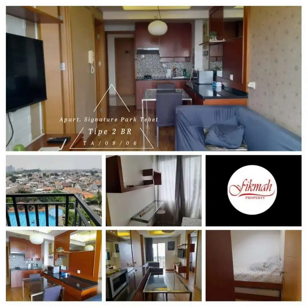Disewakan murah apartemen 2 kamar di  Signature park tebet