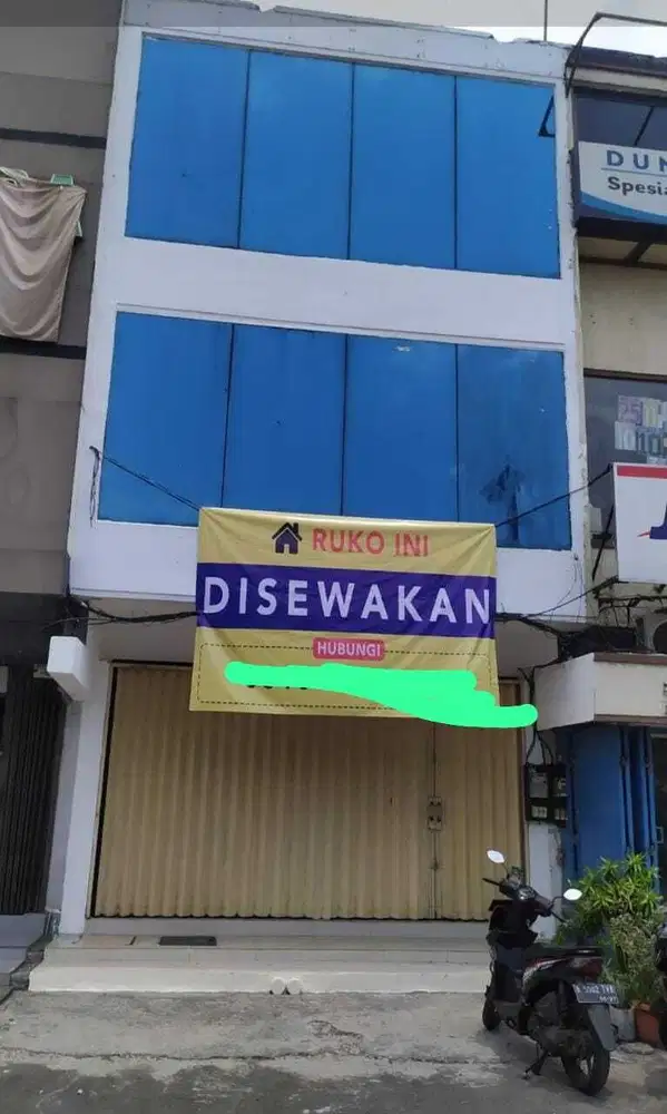 Di Sewa Ruko 3 Lantai ex Bank BTN di Jl Panjang Kedoya
