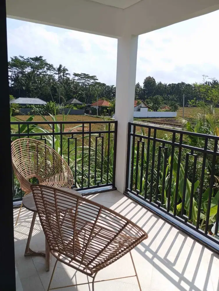 Dijual New Brand Villa 3 Kamar Tidur Di Peliatan Ubud View Sawah