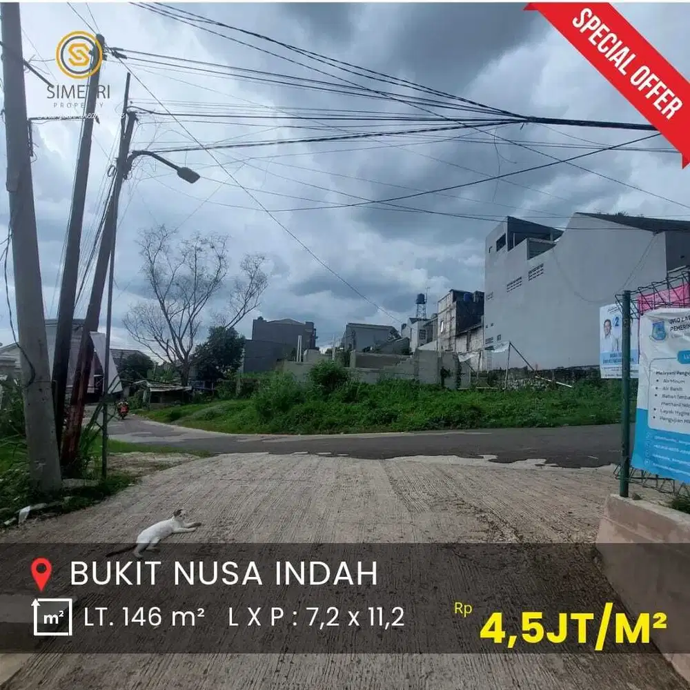 Dijual Kavling Murah di Dalam Komplek Bukit Nusa Indah Ciputat Tangsel
