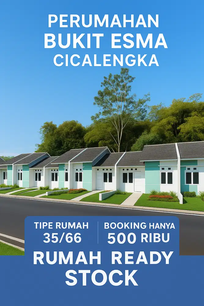 Dijual rumah subsidi pemerintah Bukit Esma Cicalengka dekat pabrik kahatex