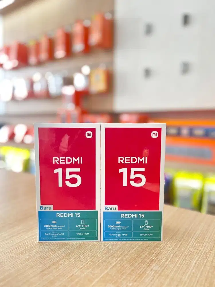 REDMI 15 TERBARU RAM 8 GB TERBARU