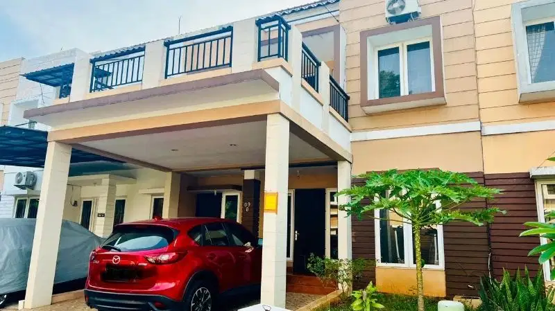 DISEWAKAN RUMAH SIAP HUNI 2 LANTAI DI RAFLESS HILL CIBUBUR