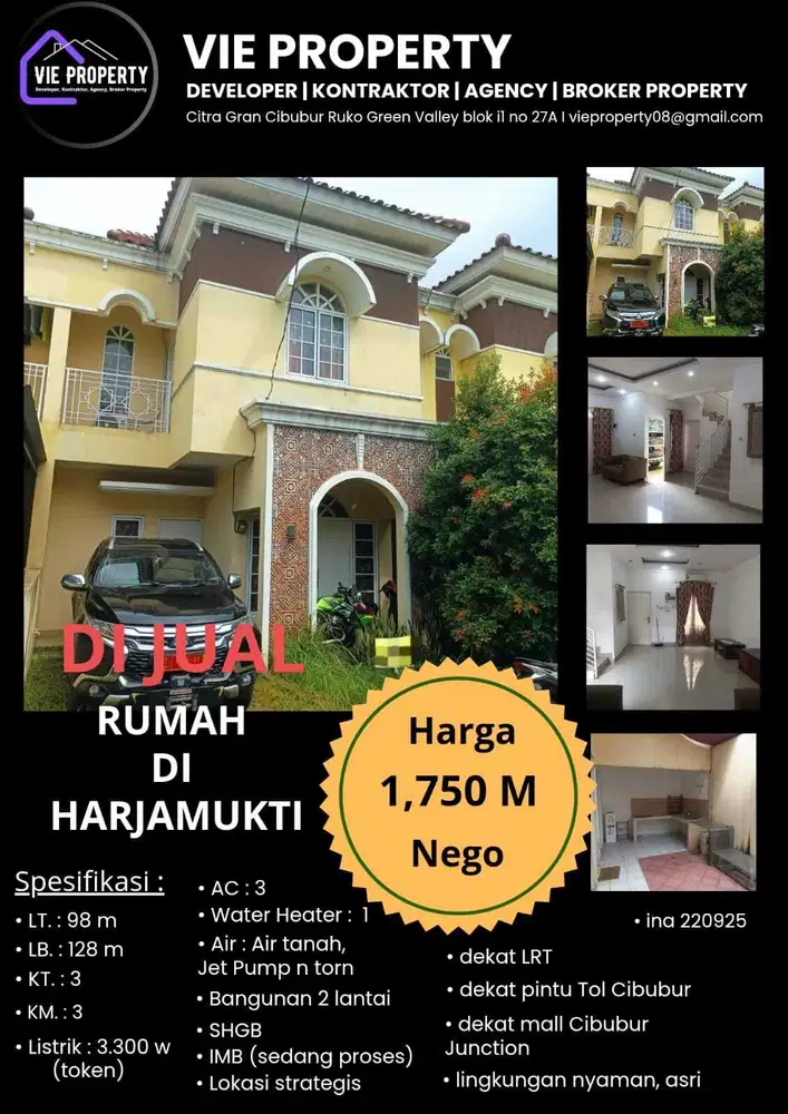 Dijual Rumah di Harjamukti