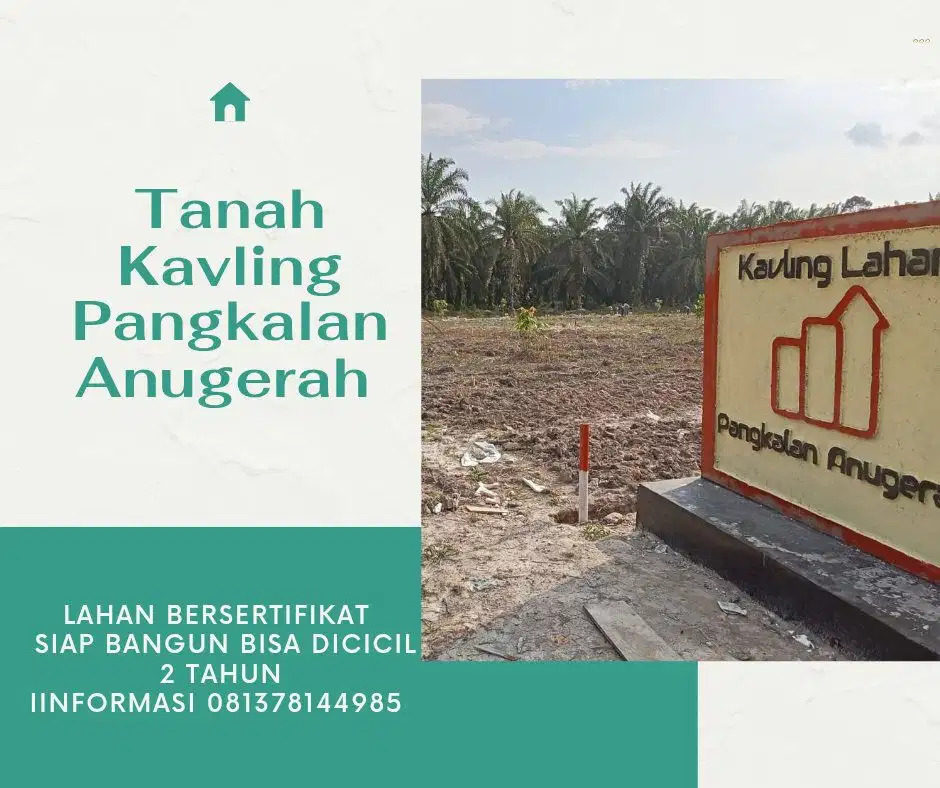 Tanah Bersertifikat bisa Di cicil 2th Bayarnya