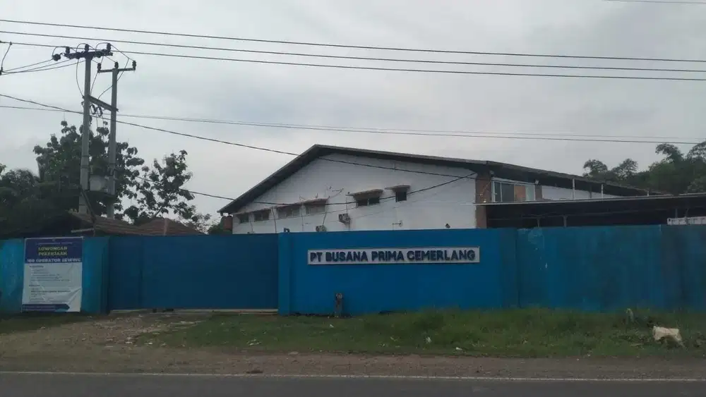 Dijual/Disewa Gudang di Jl. Cirebon Kadipaten, Sumberjaya, Majalengka.