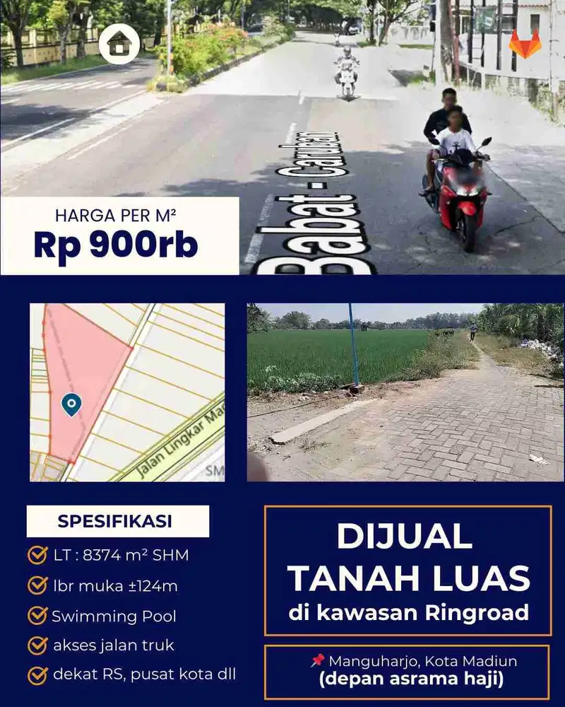 Dijual Lahan Komersil Murah Ideal untuk Perumahan