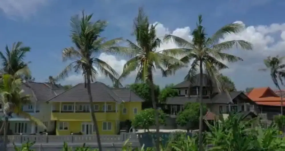 Raya pabean beach bali view gunung utara dan pantai