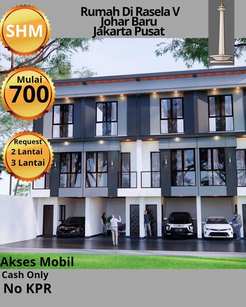 Rumah Mewah Murah di Johar Baru, Jakpus