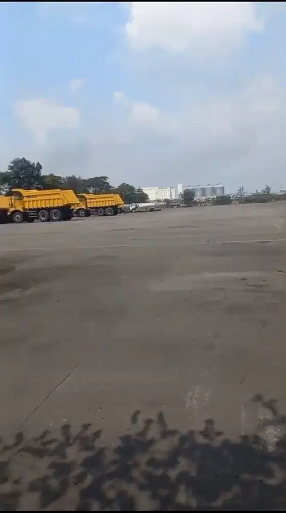 Disewakan Lahan 20.000 mtr KBN Marunda Sudah Cor Bisa Sewa Partial