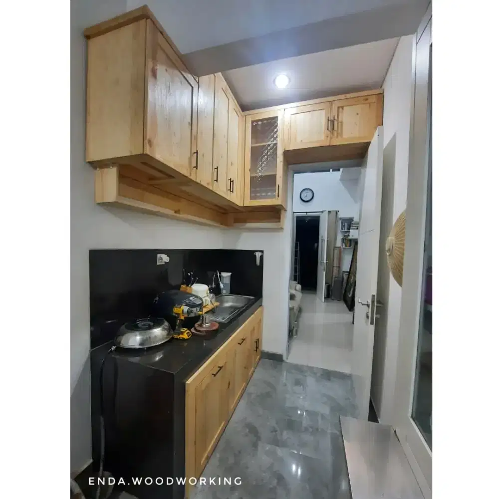 Kitchen set kayu Jati Belanda