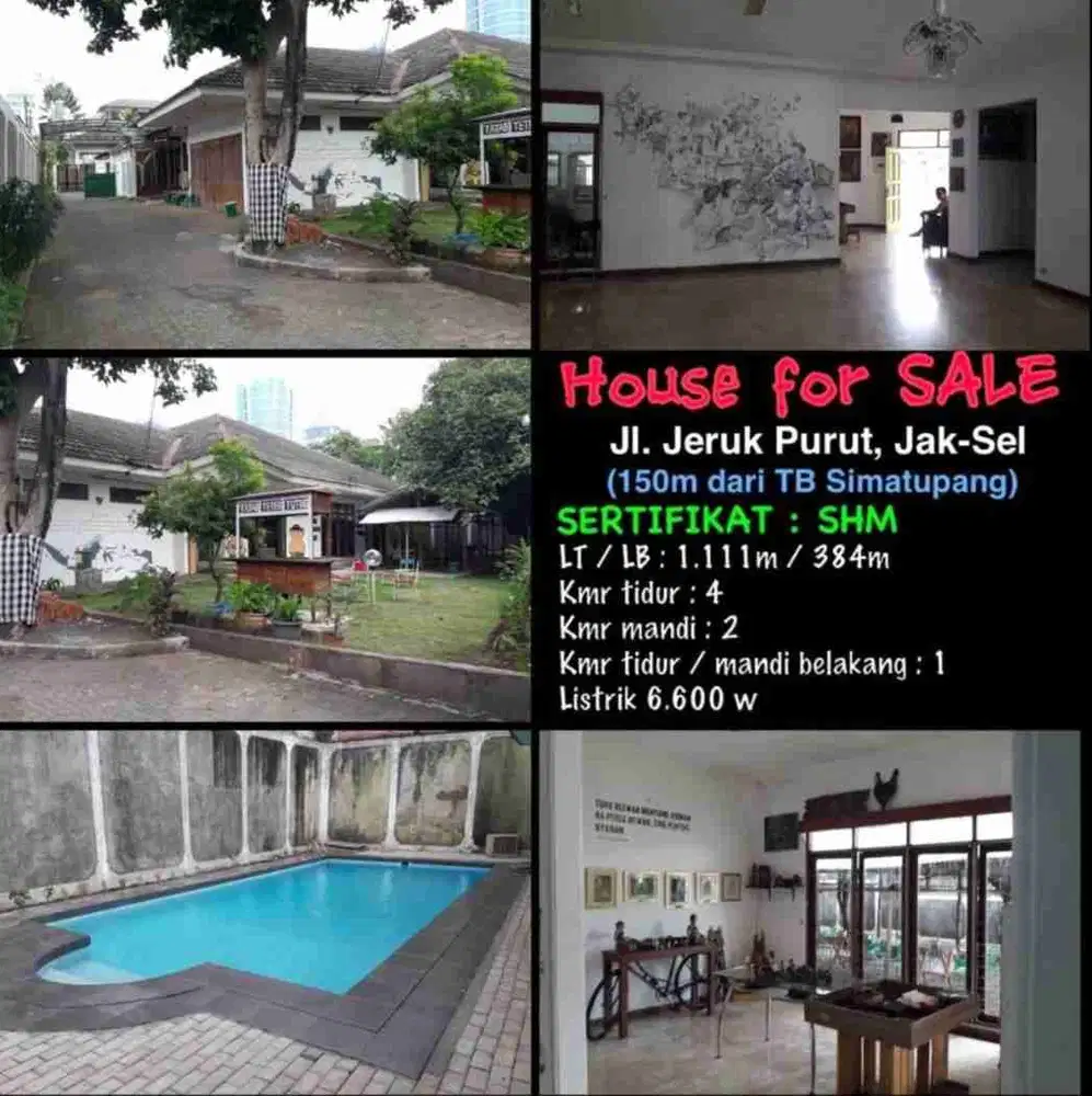 Dijual cepat rumah cilandak jakarta selatan di bawah njop