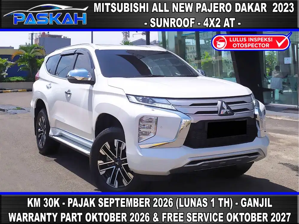 SUNROOF TAX=2026-SEPT GENAP Km=30k MITSUBISHI NEW PAJERO DAKAR 2023