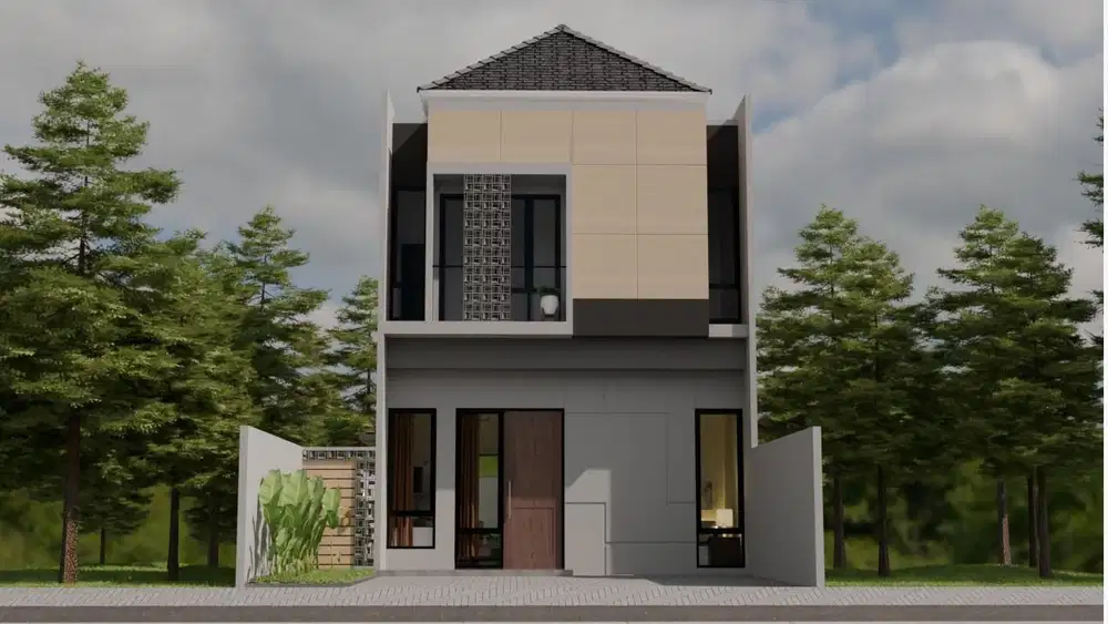 Rumah 2 lantai Free Biaya2 lokasi pinggir jalan raya mandor samin GDC