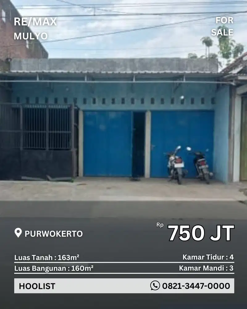 Dijual Ruko Cocok Untuk Usaha Lokasi Strategis Purwokerto