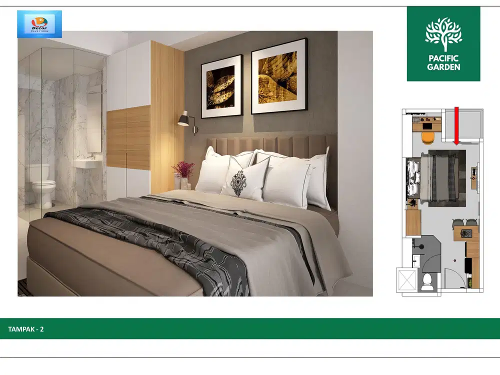 Jual Murah Apartemen Pacific Garden Campus Town Alam Sutera