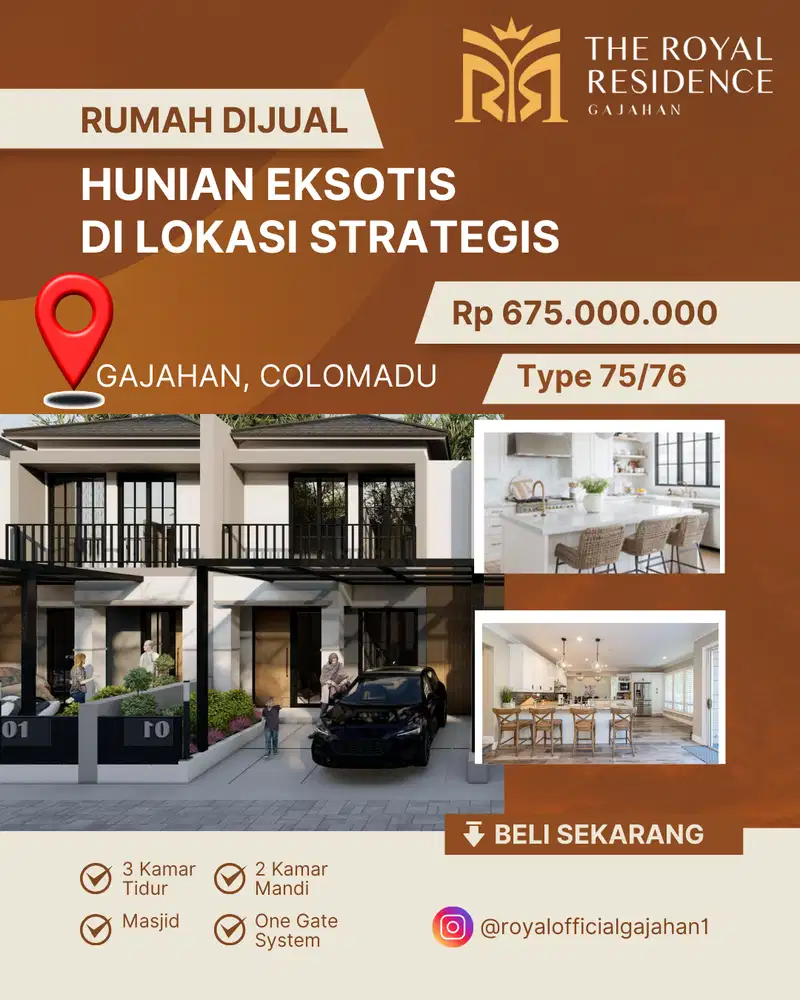 RUMAH DIJUAL! Hunian Eksotis di Lokasi Strategis Colomadu