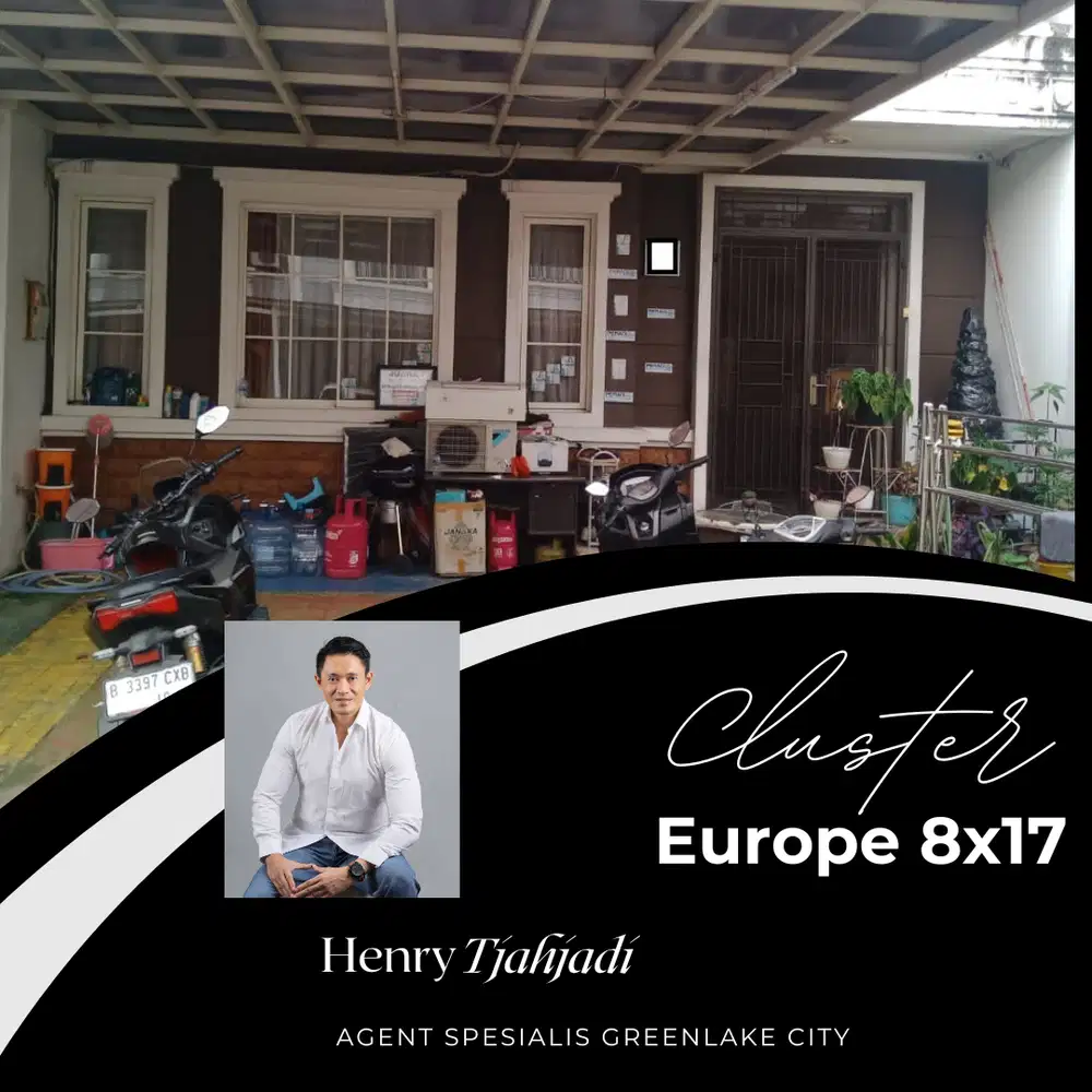 Rumah 8x17 Gaya Eropa di Greenlake City–Adem, Asri, Fasilitas Lengkap