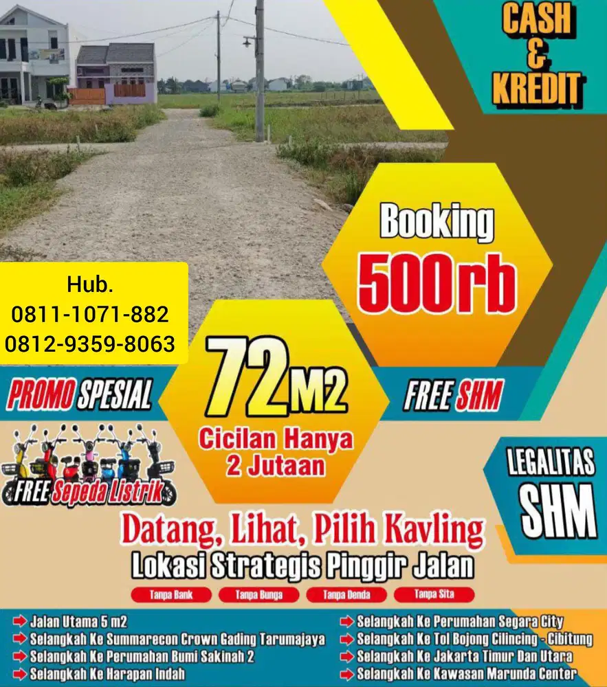 Tanah Dijual Dekat Marunda Rorotan Cilincing Cakung Harapan Indah