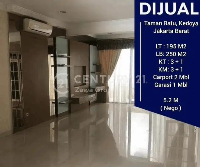 Dijual Cepat Rumah Siap Huni Di Taman Ratu Kedoya Jakarta Barat