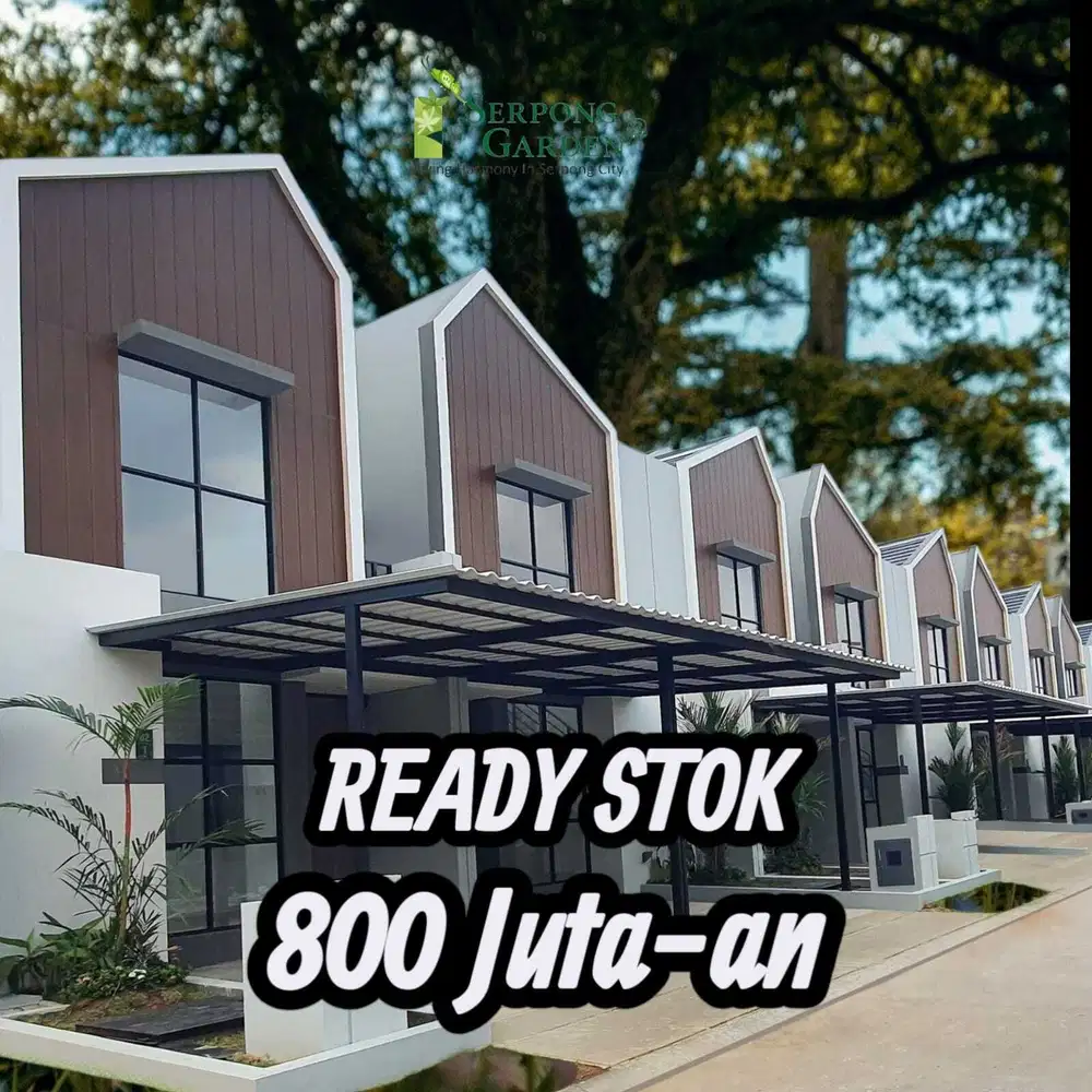 akses KRL at Serpong Garden Cisauk 2lantai Mewah Dekat Stasiun