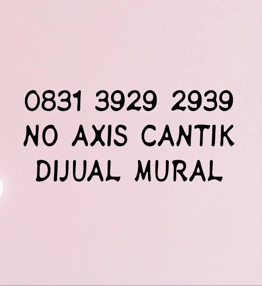 No Axis cantik murah