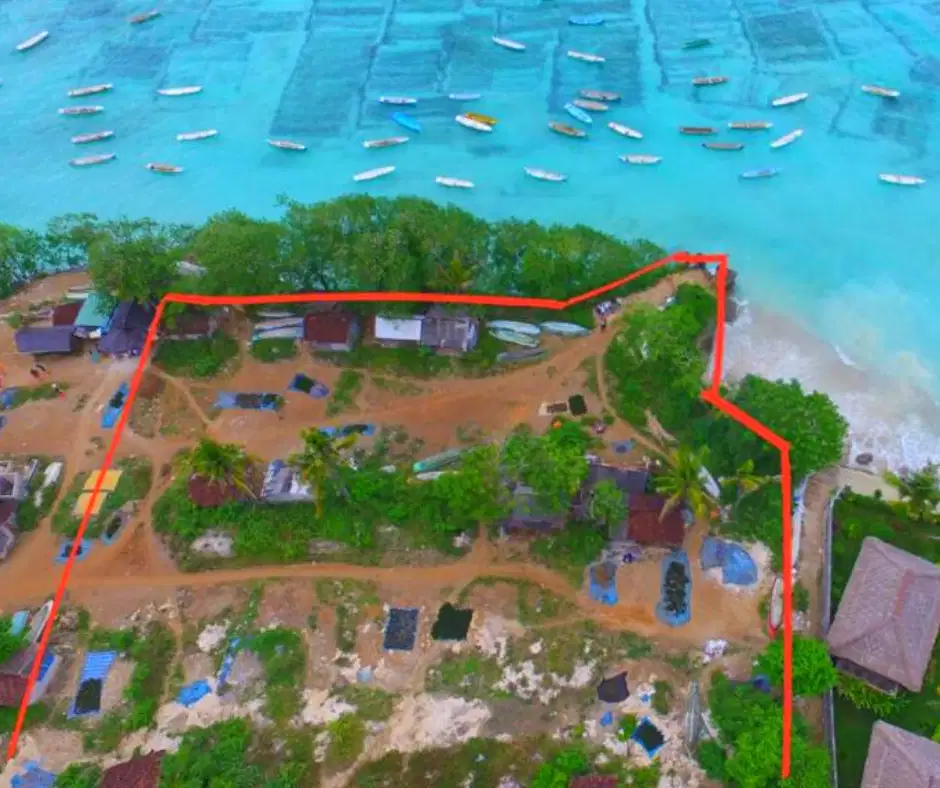 FOR SALE BEACH FRONT LAND WITH SUNSET VIEW NUSA LEMBONGAN