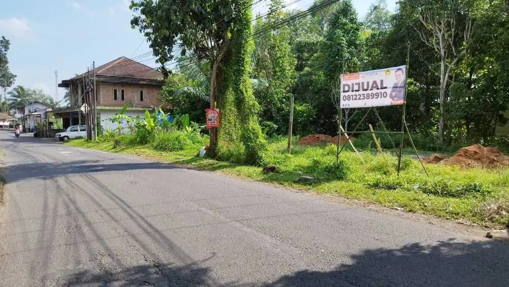 Tanah Murah 620m2 Tepi Jalan Raya di Pagelaran Cianjur