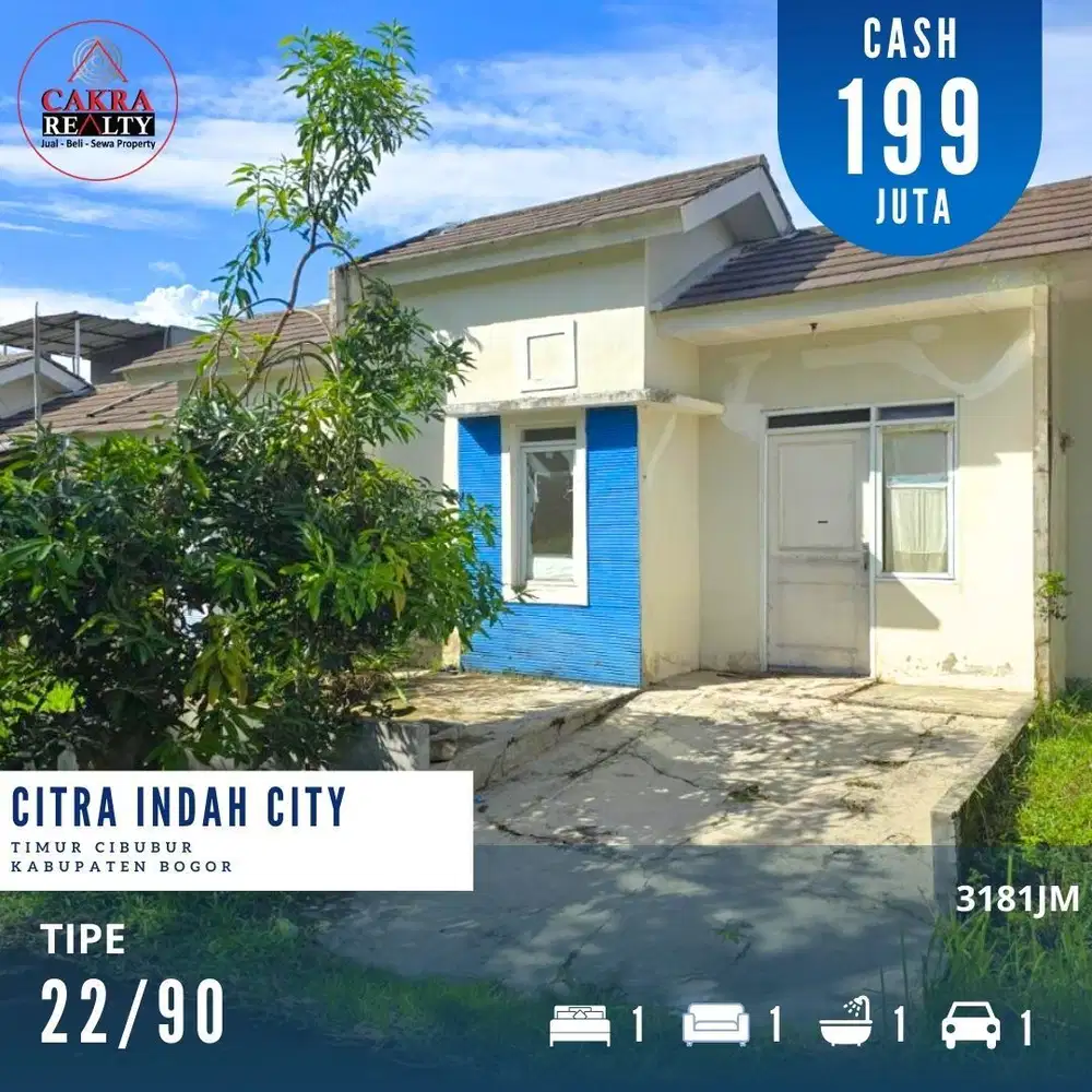 Dijual rumah dicitra indah city bogor rumah tinggal poles siap huni