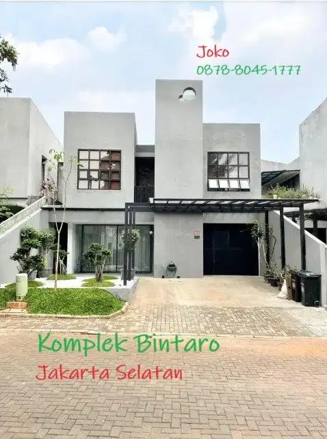 Rumah Design by Andra Matin dlm Komplek area Jl.  Veteran, Bintaro