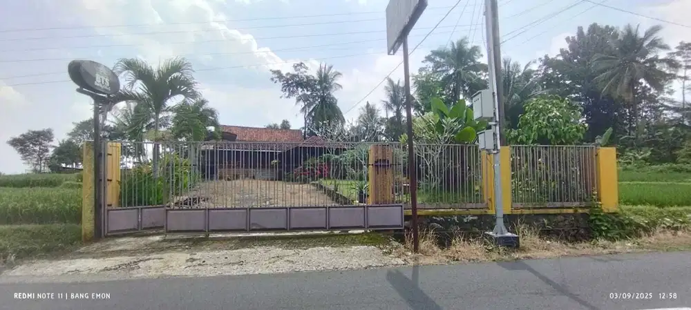 TANAH BANGUNAN EX RUMAH MAKAN BANGUNAN PENDOPO FULL KAYU JATI CILONGOK