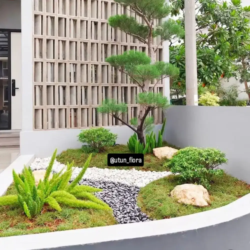 Jasa pembuatan taman rumah murah minimalis