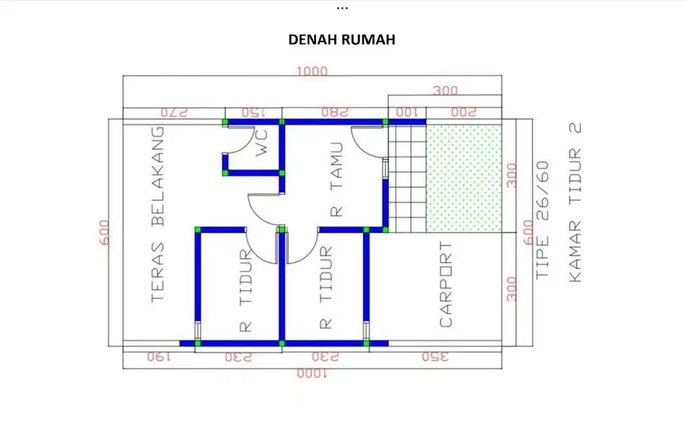 Rumah Subsidi Flat 1Jutaan Nol Jalan Poros At Wonokoyo Malang Kota