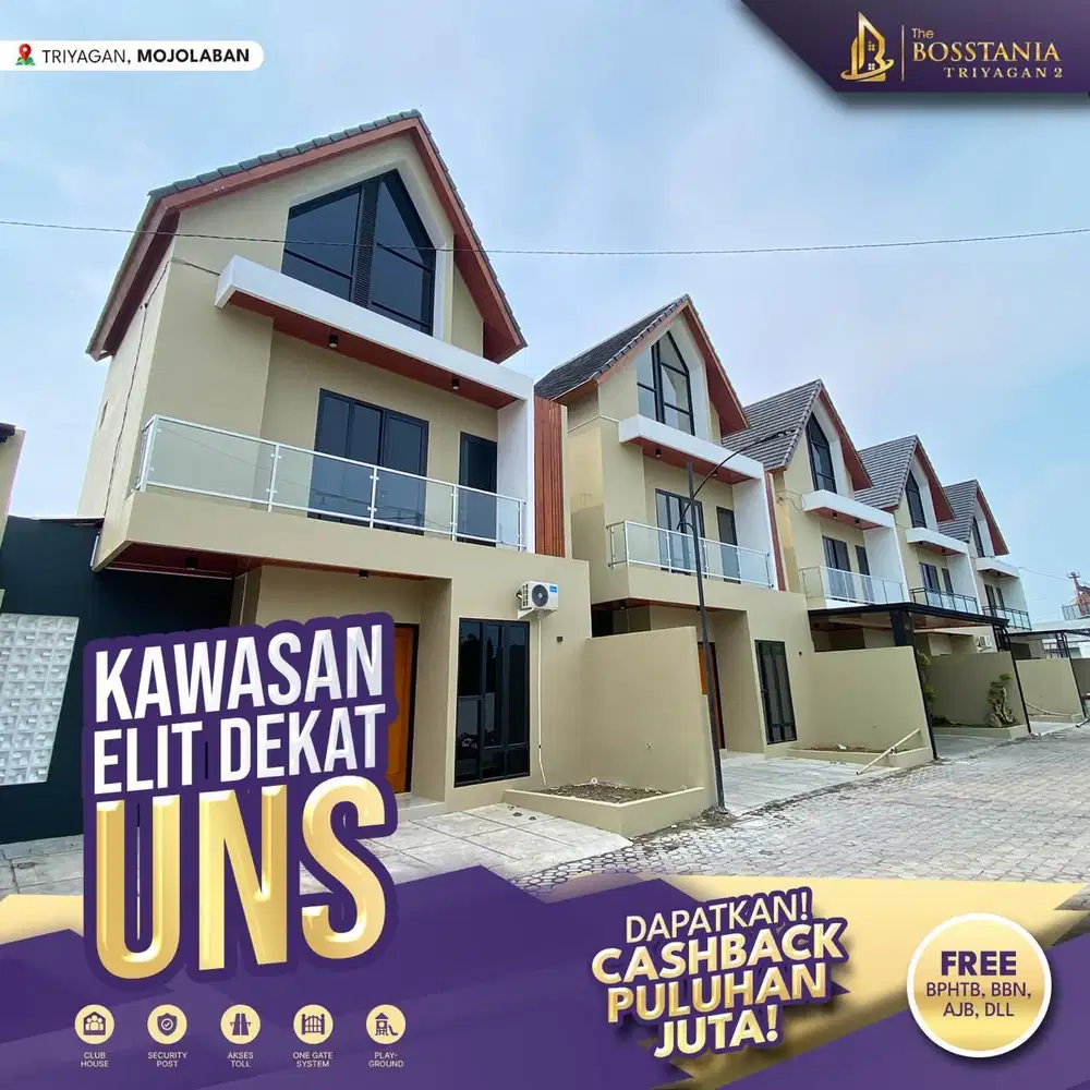 Rumah Eksklusif Dekat Kampus UNS Solo, Lokasi Strategis!