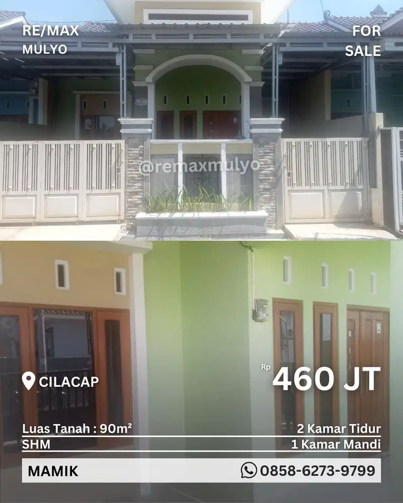 Dijual Rumah Siap Huni Full Pagar, Area Cilacap